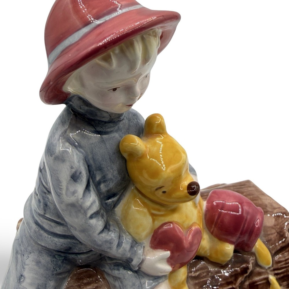 Vintage Disney‎ Charpente Christopher Robin Winnie the Pooh Ceramic Piggy Bank - Picture 2 of 8